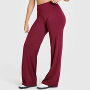 Mid-Waist Yoga Pants – Straight Leg Active