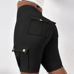 Load image into Gallery viewer, Y2K High-Waist Lace-Up Sports Shorts – Quick-Dry, Pocket Design | Short sport taille haute Y2K à lacets – Séchage rapide, avec poches
