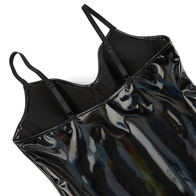PU Leather Bodysuit Shapewear - Full Body Shaper Tummy Control | OWNLUXE