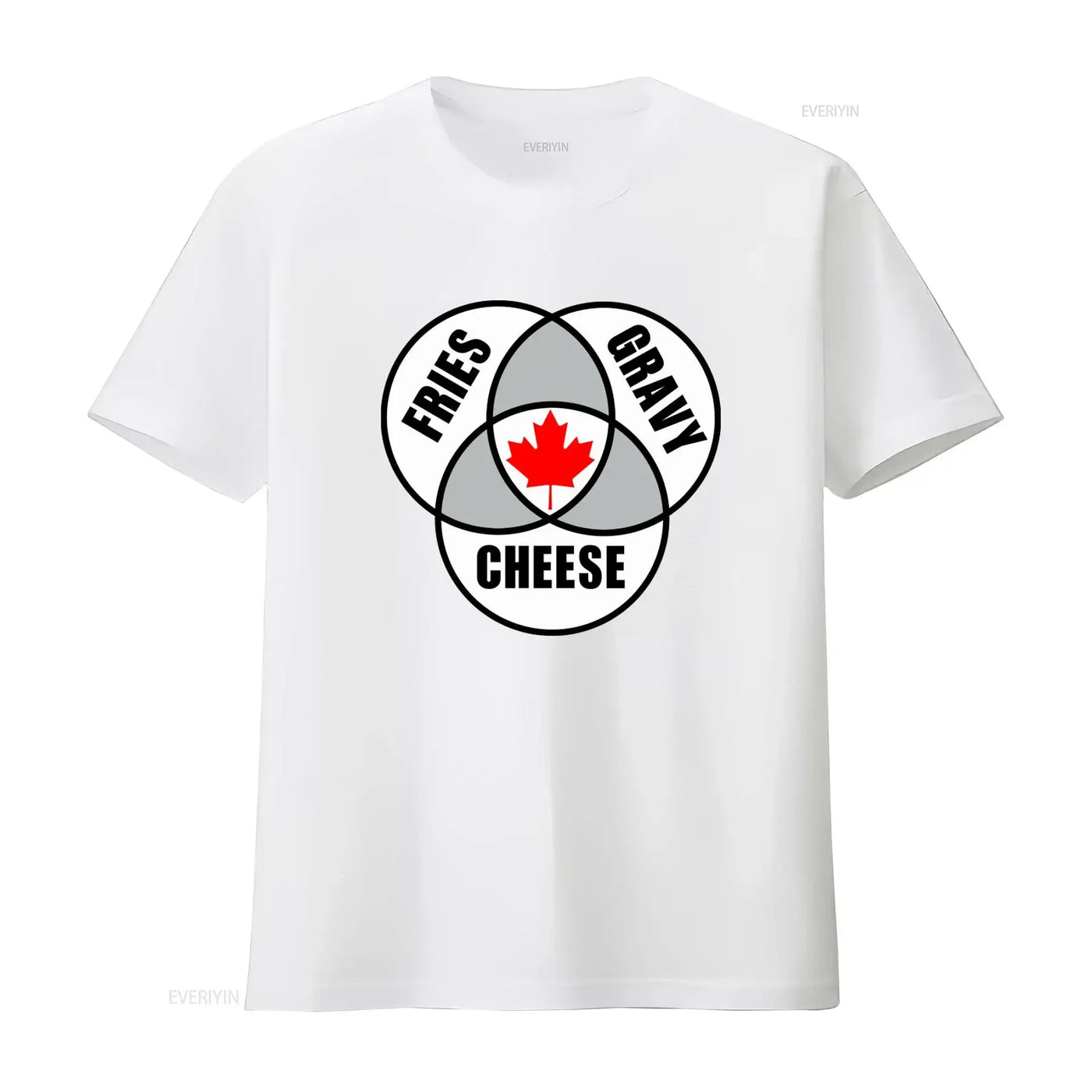 Canadian Poutine T-Shirt – Vintage Washed Maple Leaf Graphic Tee, S–6XL | OWNLUXE