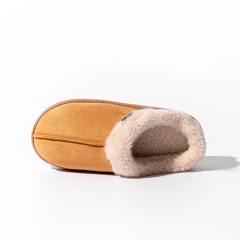 Women’s Fluffy Winter Indoor Slippers with Thick EVA Sole