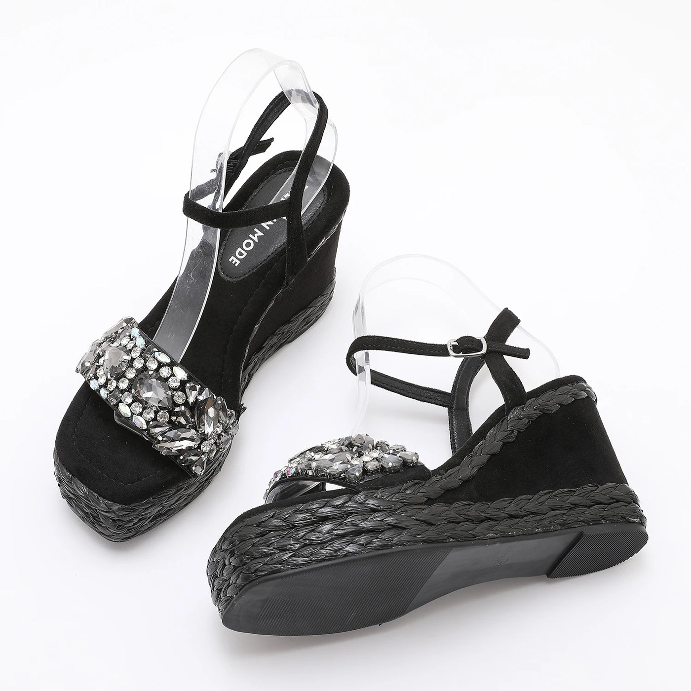 Women's Velvet Wedge Sandals – Shop at OWNLUXE