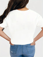 Load image into Gallery viewer, Women's Canadian Theme T-Shirt - Red Maple Tree Design for Canada Day &amp; Thanksgiving
