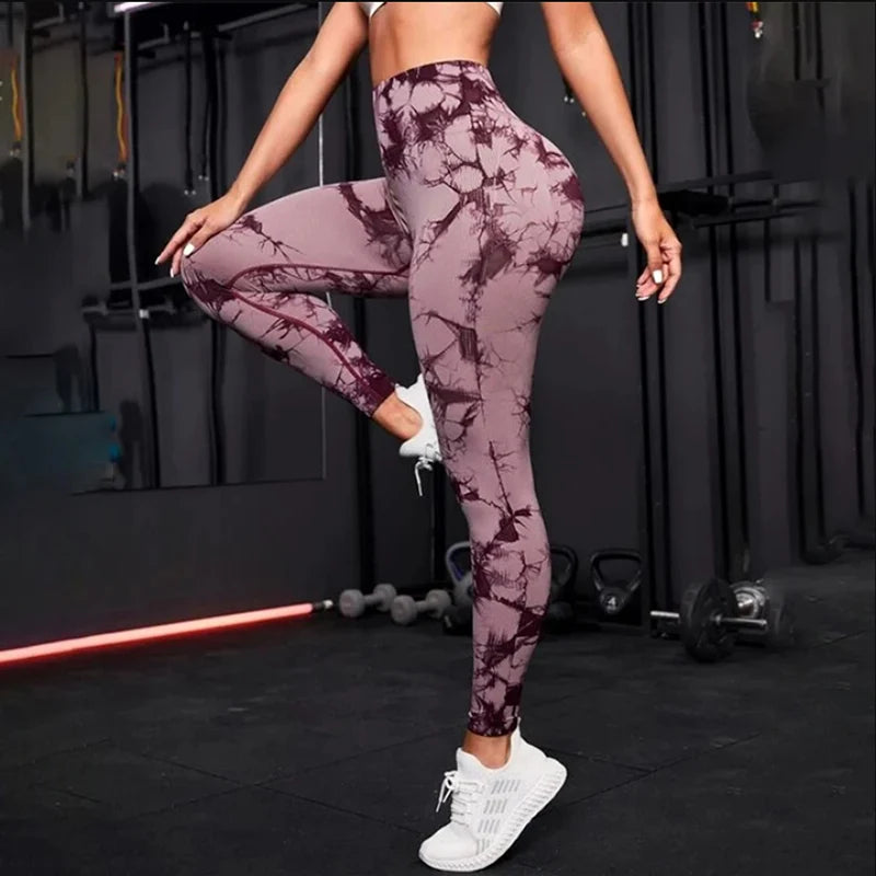 Seamless High-Waist Push-Up Yoga Leggings – Stretchy, Breathable & Form-Fitting