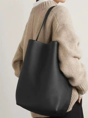 Soft PU Leather Bucket Bag Large Capacity Commuter Shoulder Handbag Lychee Pattern Women's Underarm Female Ladies Versatile