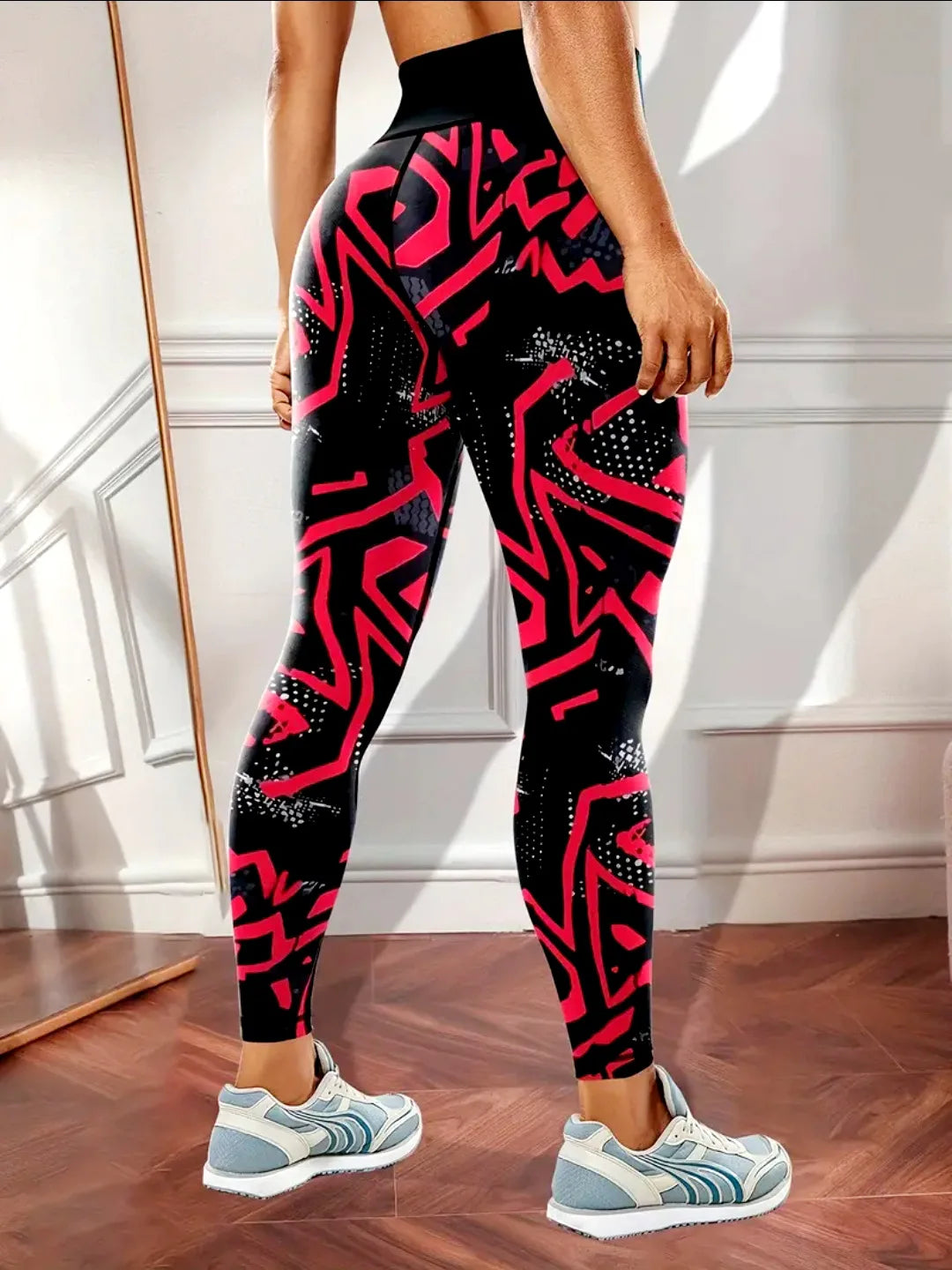 Seamless High-waisted Nude Felling Printed Pants Women's | OWNLUXE