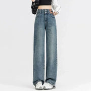 Winter Fleece-Lined Jeans - Thermal High Waist Denim Pants