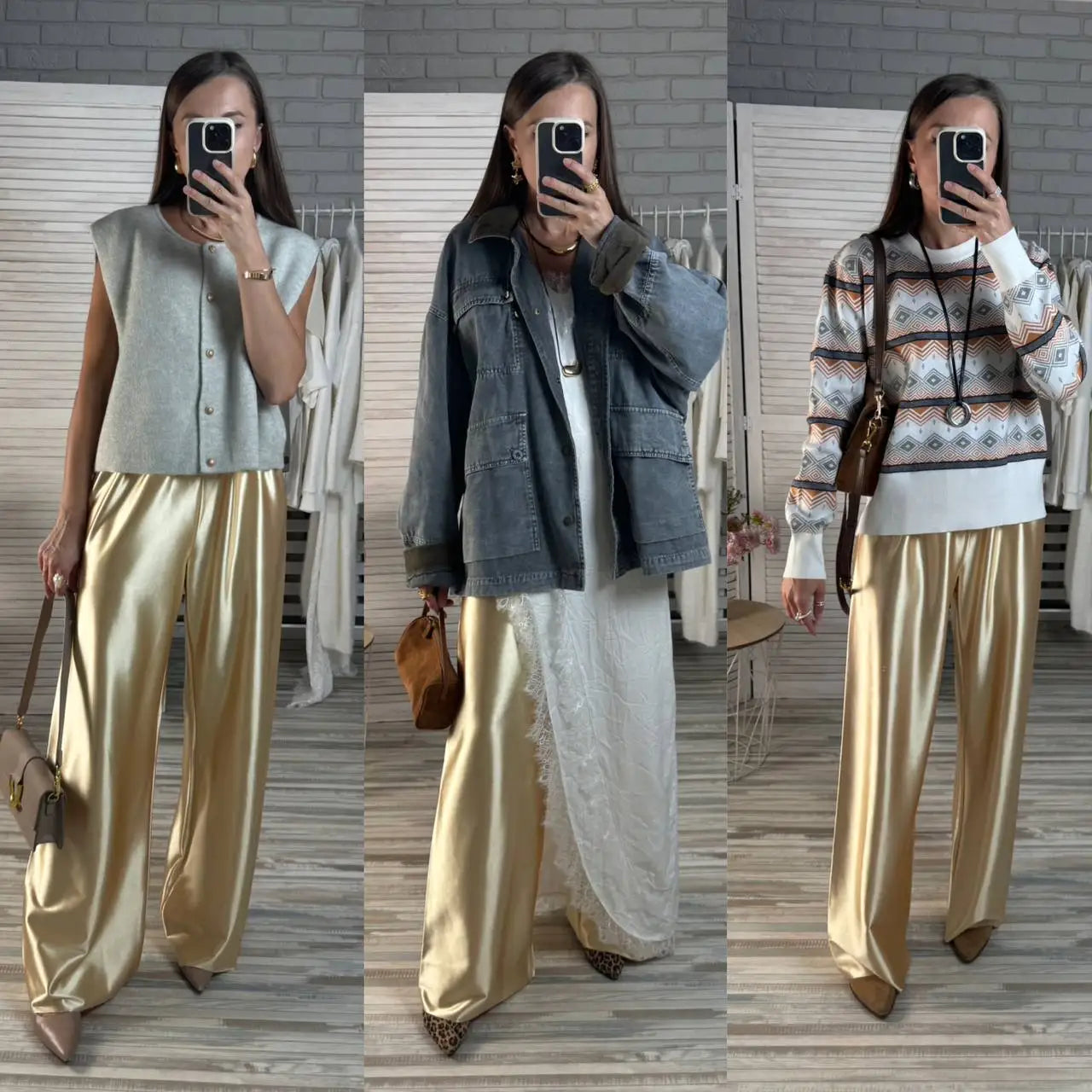 Satin Wide-Leg Pants | OWNLUXE