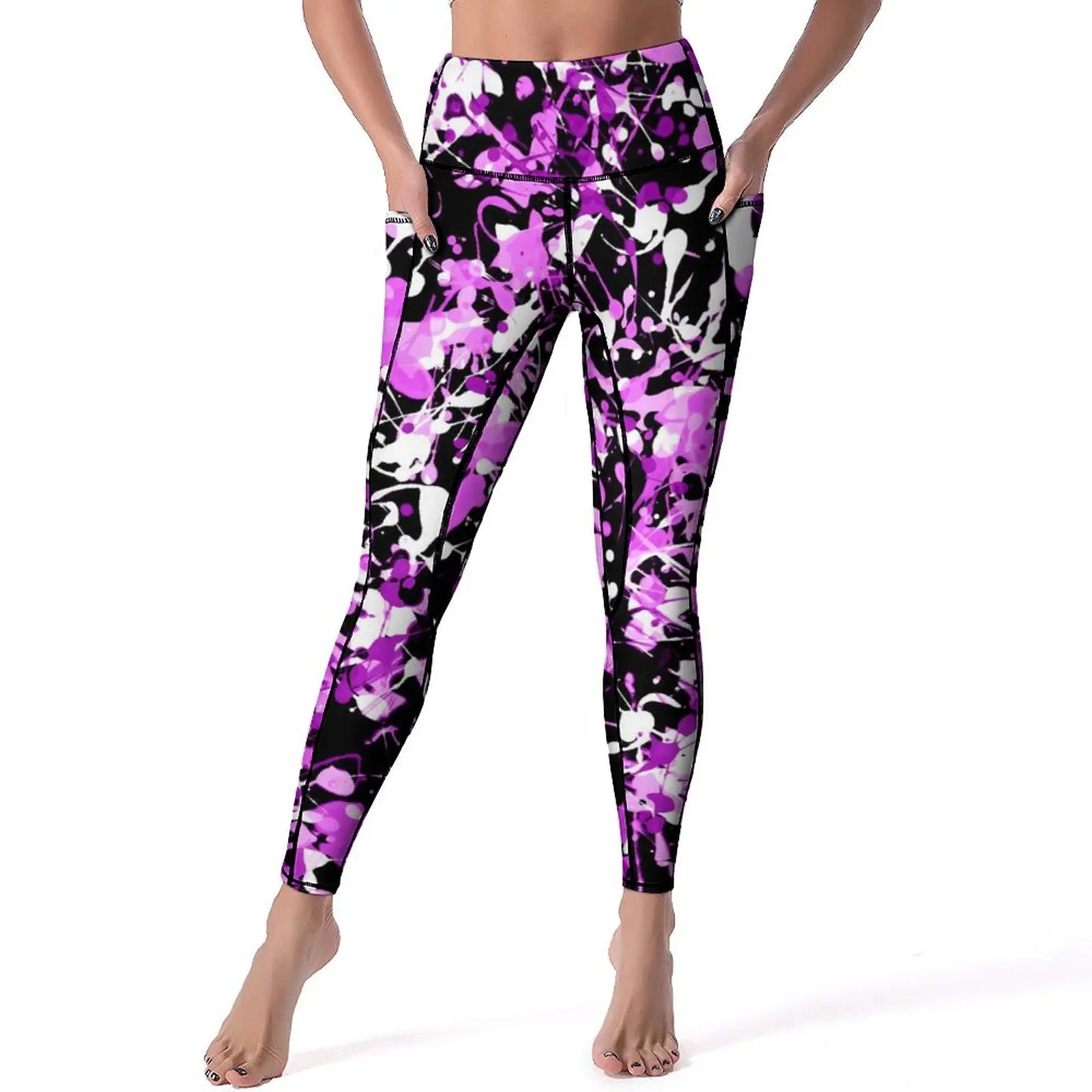 Women's High-Waist Printed Leggings – Stretchy, Comfortable & Casual