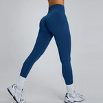 Load image into Gallery viewer, Women&#39;s High-Waisted Seamless Ankle-Length Booty Lifting Leggings

