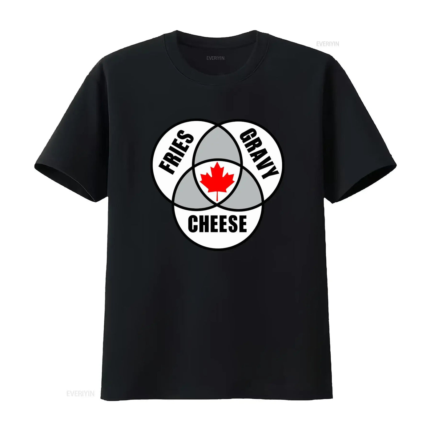 Canadian Poutine T-Shirt – Vintage Washed Maple Leaf Graphic Tee, S–6XL | OWNLUXE
