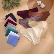Women's Cotton Low-Rise Briefs 4-Pack | Stripes & Solids | OWNLUXE