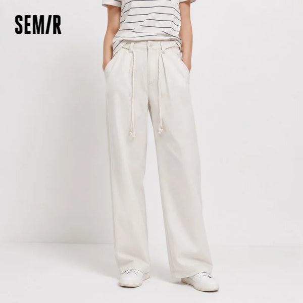 Women's Wide Leg Denim Pants | OWNLUXE