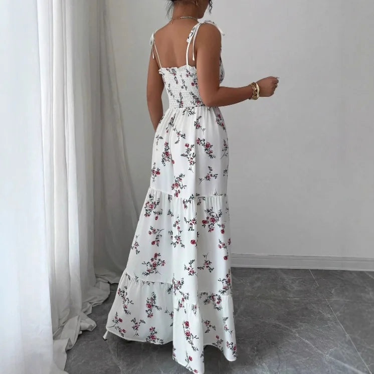 High Waist Floral Dress Date Accessory | OWNLUXE