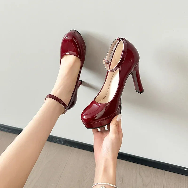 Platform Leather Heels | OWNLUXE