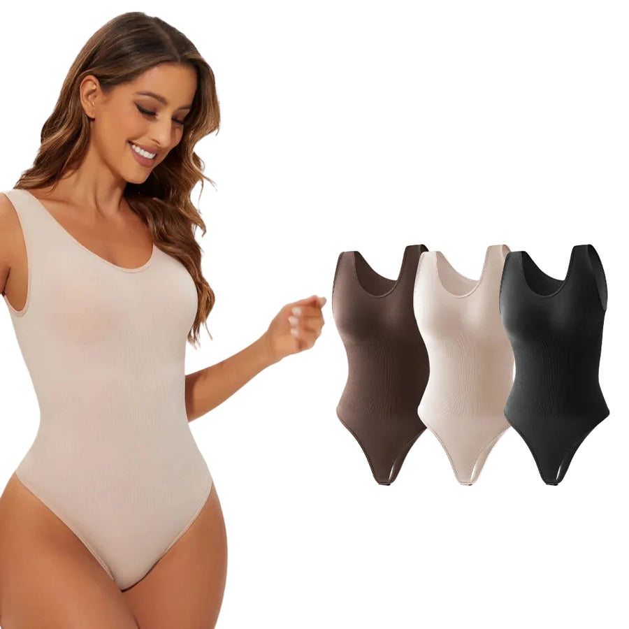 Firm Control Cupless Shaping Bodysuit, Wire‑Free