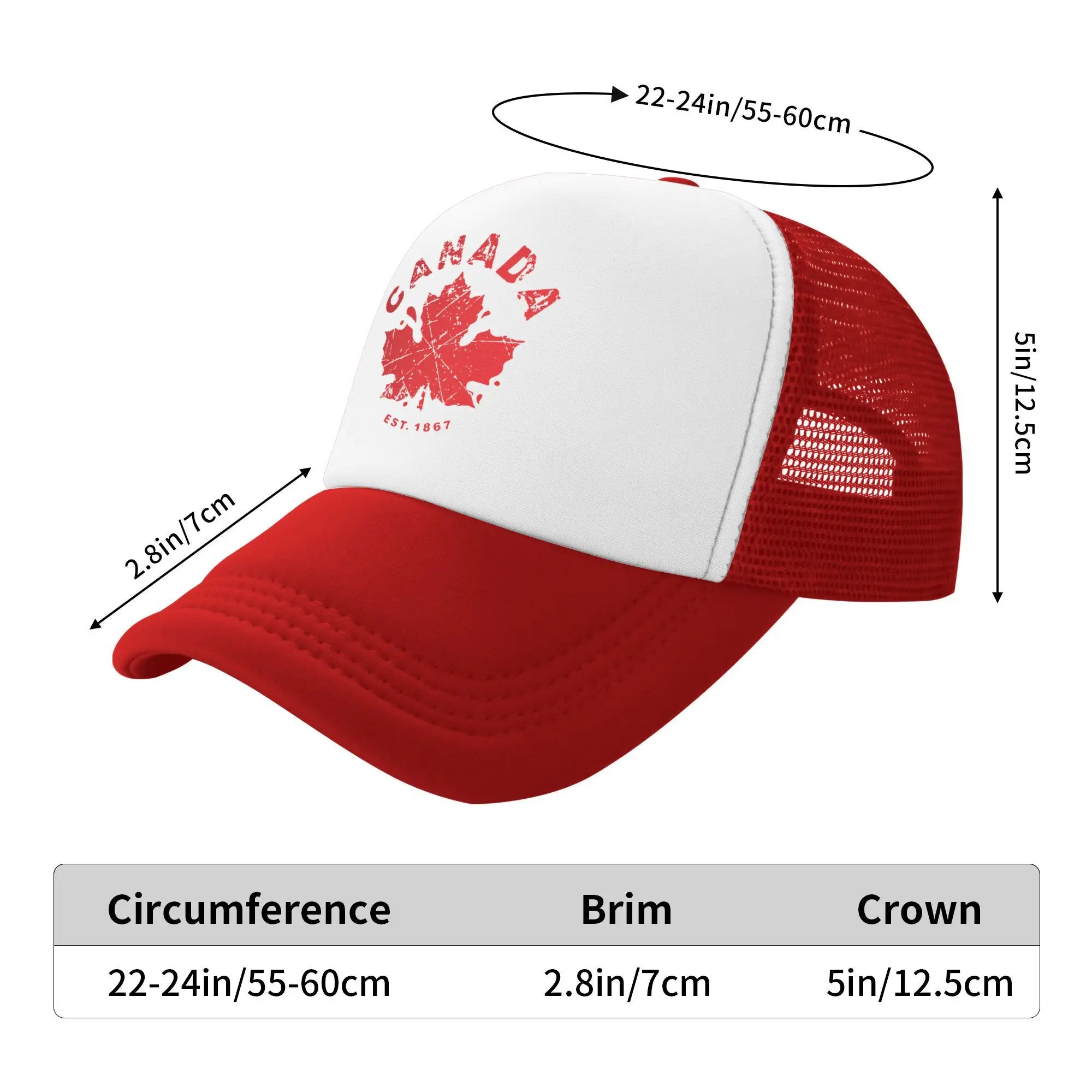 Unisex Canada-Inspired Baseball Cap – Lightweight Sun Protection for Spring & Summer
