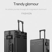 Aluminum Rolling Luggage with 360° Spinner Wheels