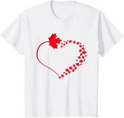 Maple Leaf Heart Canada Pride T-Shirt – Cute Canadian Gift Tee | OWNLUXE