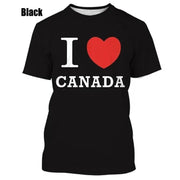 I Love Canada Creative Graphic T Shirts For Men Women 3D | OWNLUXE