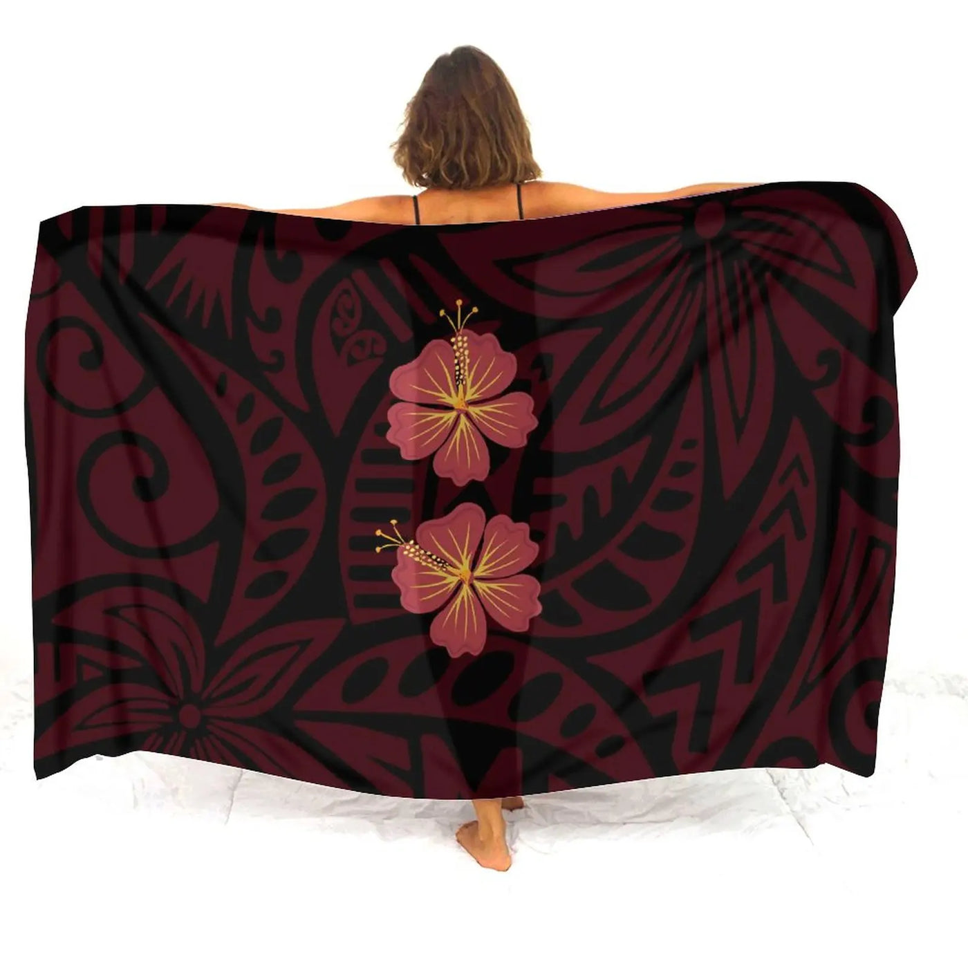 Floral Polynesian Swim Cover-Up | OWNLUXE
