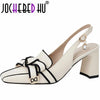 Women's Square-Toe Retro Heels | OWNLUXE
