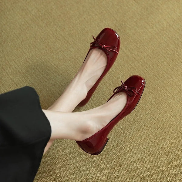 Spring Autumn Fashion Woman's Flats Patent Leather Loafers | OWNLUXE