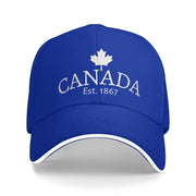 Canada Est. 1867 Maple Leaf Baseball Cap – Unisex Snapback Trucker Hat | OWNLUXE