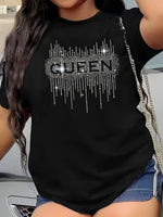 Load image into Gallery viewer, Sparkle &amp; Shine: Black Sequin Summer Top (L–5XL) / Haut noir d&#39;été à paillettes (L–5XL)
