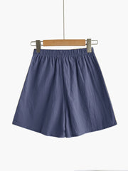 Linen High-Waist Sport Shorts | OWNLUXE