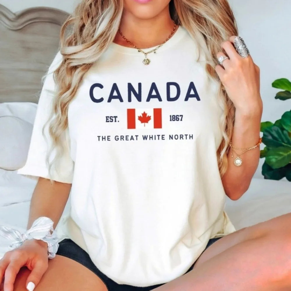 Canadian Flag T-Shirt – Unisex Great White North Graphic Tee | OWNLUXE
