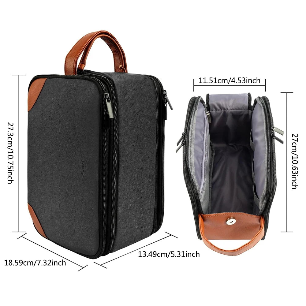 PU Leather Cosmetic Case – Multi‑Compartment Organizer