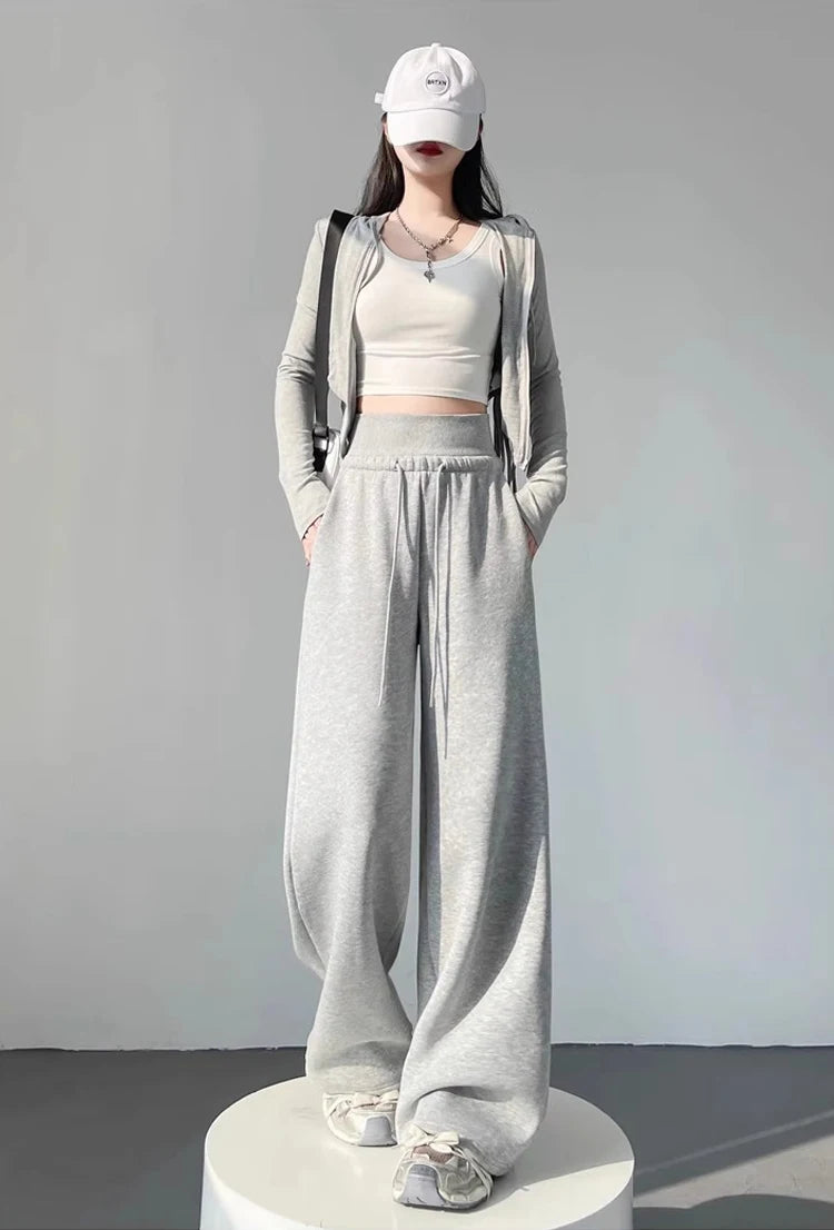 Sport High-Waist Relaxed-Fit Straight-Leg Pants | OWNLUXE