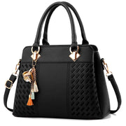 Embroidered Soft Satchel Bag – Elegant Everyday Handbag