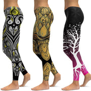 Women’s Ankle-Length Yoga Pants with Elastic Waist