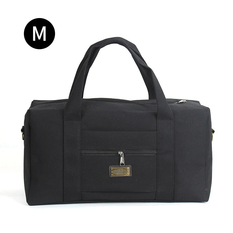 Canvas Travel Duffle Bag – Lightweight Weekender Holdall (S/M/L)