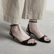 Women's Open Toe Leather Pumps – Shop at OWNLUXE