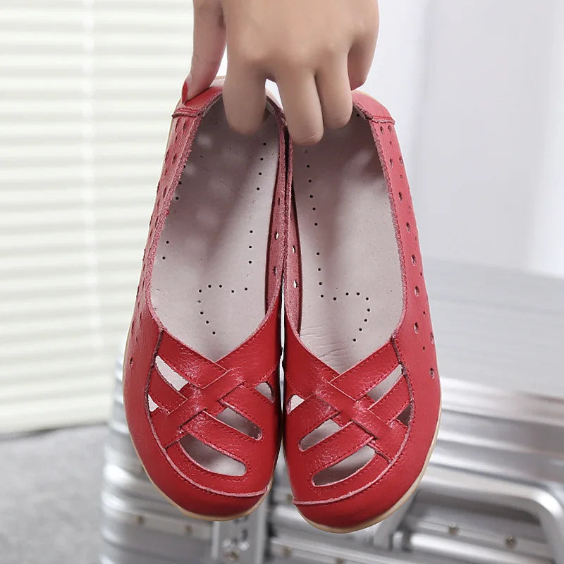 Women's Leather Loafers (Pink) – Shop at OWNLUXE
