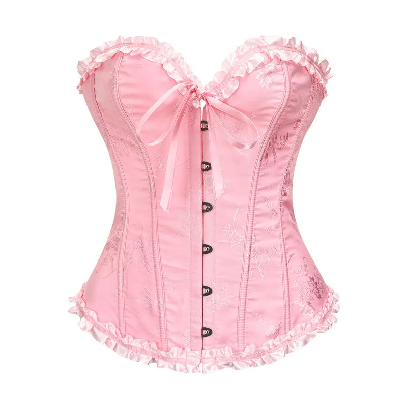 Ruffle Overbust Push-Up Top | OWNLUXE