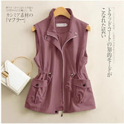 Vest Relaxed-Fit Cotton Sleeveless Coat | OWNLUXE