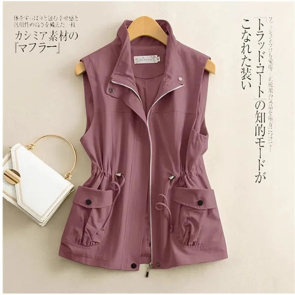 Women's Sleeveless Cotton Jacket | OWNLUXE