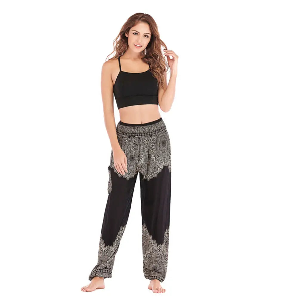 Women’s High-Waist Floral Bloomers – Loose, Lightweight & Boho