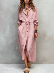Vintage Long-Sleeve Maxi Dress | OWNLUXE
