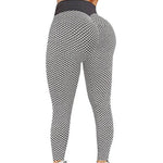 Load image into Gallery viewer, Seamless High Waist Grid Tights Yoga Pants – Breathable, PushUp Leggings for Women

