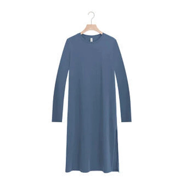 Short-Sleeve Cotton Midi Dress | OWNLUXE