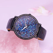Leather Strap Quartz Watch - Minimalist Water-Resistant Wristwatch