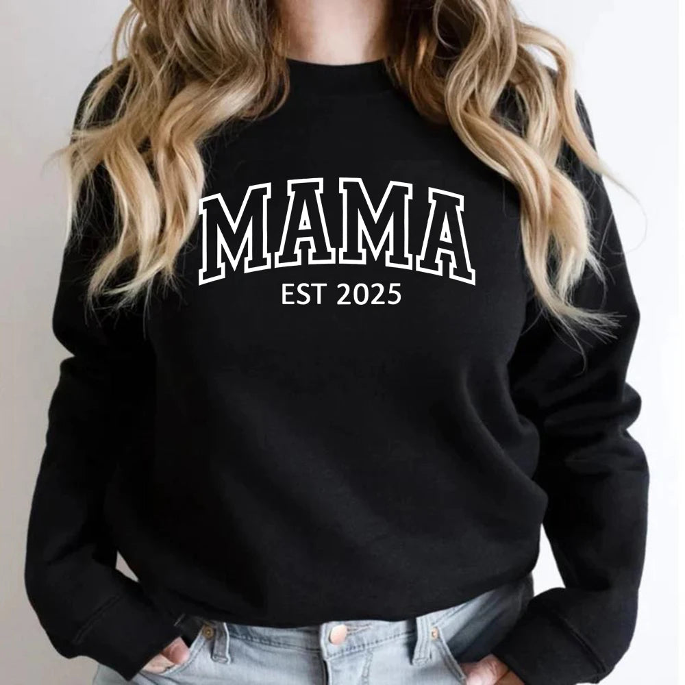 ☁️ Cozy Printed Pullover Sweatshirt – Casual Autumn/Winter Wear | Sweat à Imprimé Confortable – Style Décontracté Automne/Hiver