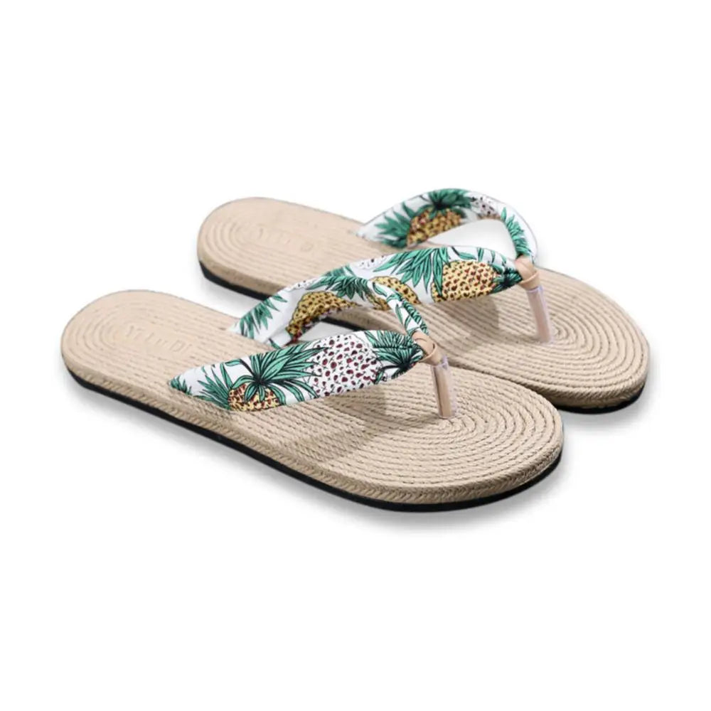 Women’s Floral Beach Flip Flops Anti-Slip Sandals