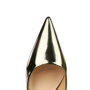 Women's Pointed Toe Leather Pumps (Champagne) – Shop at OWNLUXE