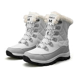 Load image into Gallery viewer, Plush Lined Ankle Snow Boots – Warm Grip Winter Style

